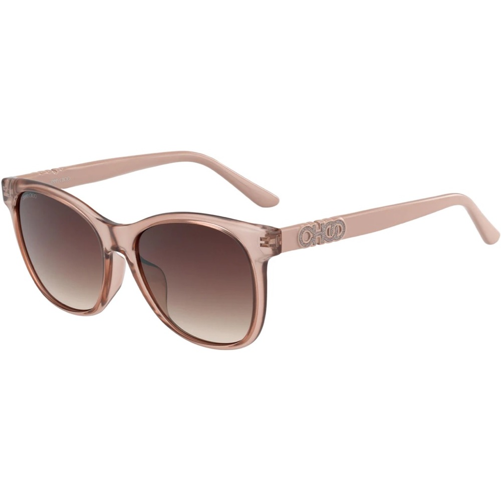 Jimmy Choo Blush Pink Gradient Lens Cat-Eye Sunglasses